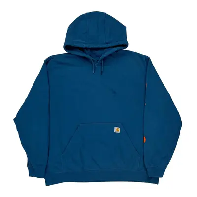 Original Fit Carhartt Hoodie - 2XL Blue Cotton Blend