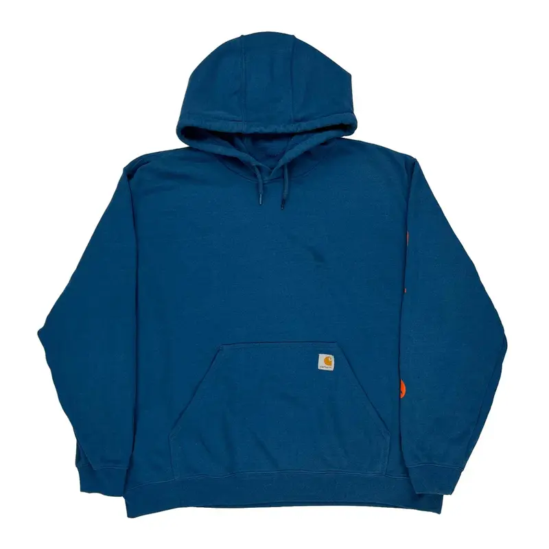 Original Fit Carhartt Hoodie - 2XL Blue Cotton Blend