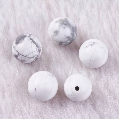 Natural Howlite Beads