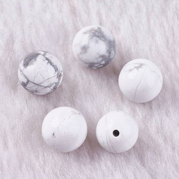 Natural Howlite Beads