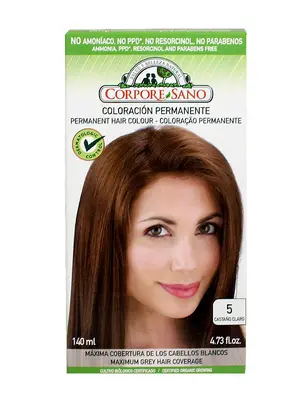 Corpore Sano Permanent Dye No. 5 Light Chestnut 140 ml