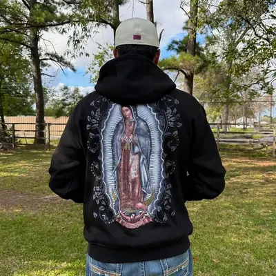 Silver Virgen Mary Hoodie