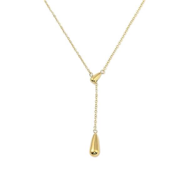 304 Stainless Steel Teardrop Pendant Necklaces
