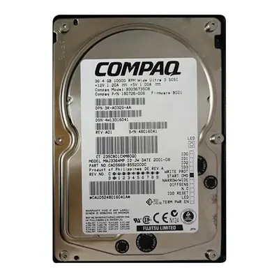 180726-006 HP 36GB Ultra-160 SCSI 10000 3.5-inch Hard Drive