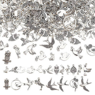200Pcs 20 Styles Alloy Pendants