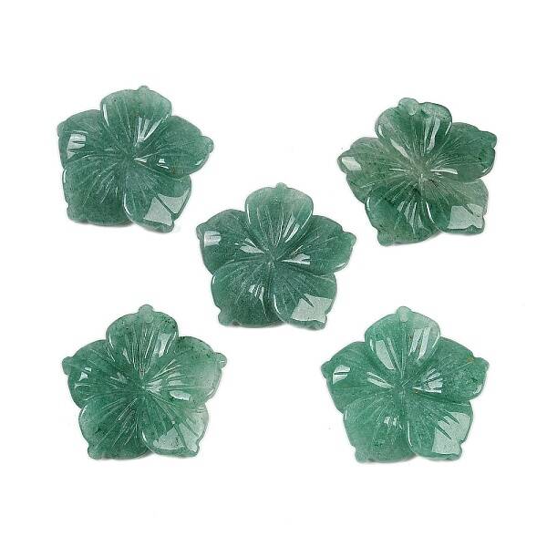 Natural Green Aventurine Carved Pendants