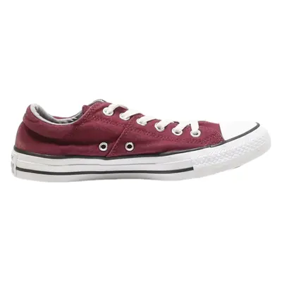 CONVERSE Low Top Trainers Maroon Canvas Womens UK 6