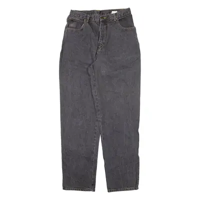 BASIC Mens Jeans Black Relaxed Tapered W28 L30