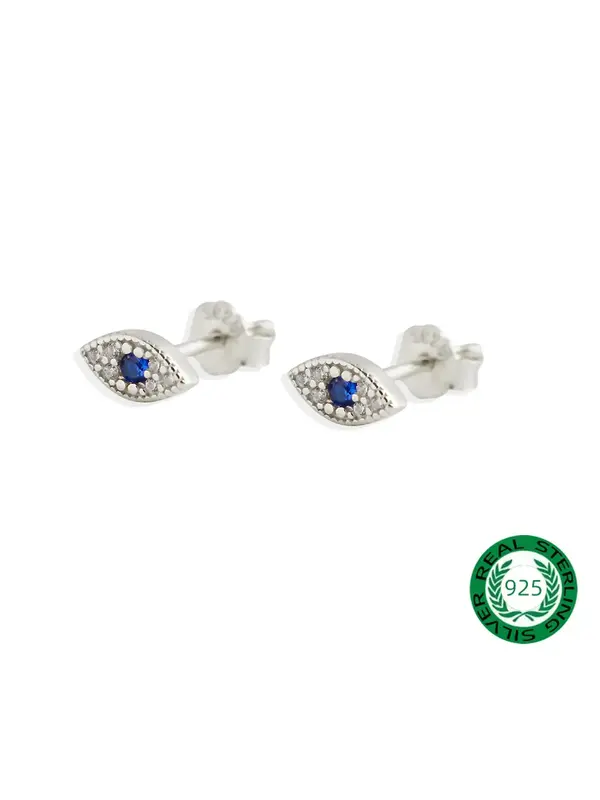 925 Sterling Silver Fashion Eye Design Earrings for Women, Elegant Jewelry for Party, Daily Clothing Decor, Trendy  Exquisite...