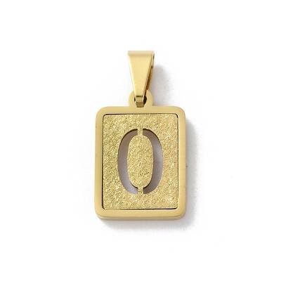 304 Stainless Steel Alphabet Pendants