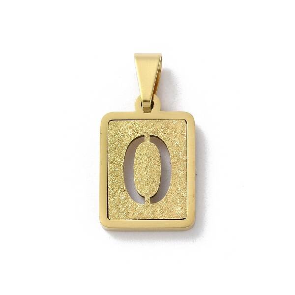 304 Stainless Steel Alphabet Pendants