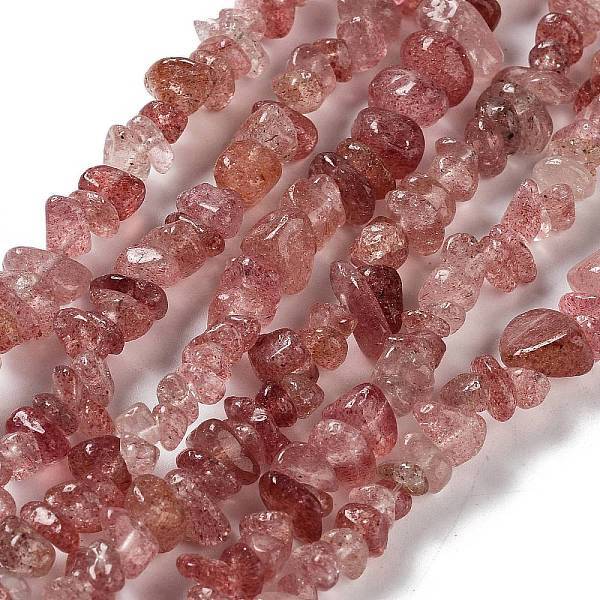 Natural Strawberry Quartz Beads Strands