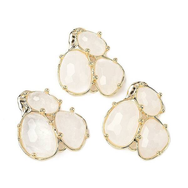 Natural Quartz Crystal Links connectors