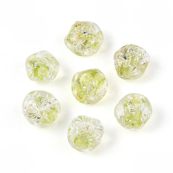 Handmade Foil Lampwork Beads