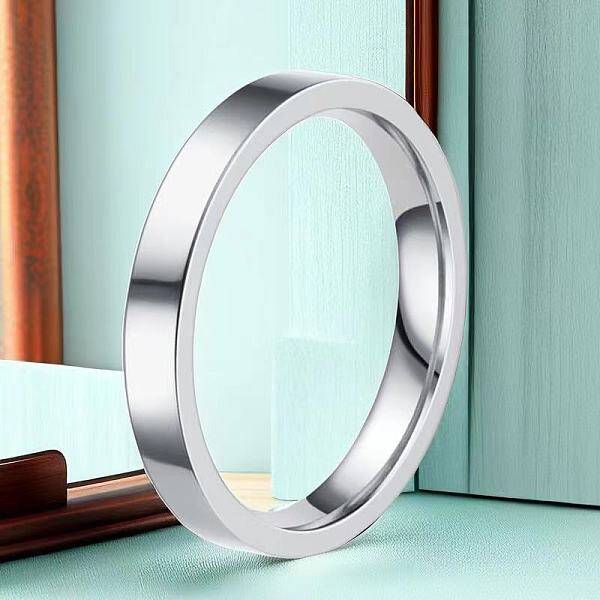 Non-Tarnish Stainless Steel Plain Band Rings