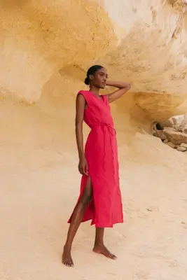 AURORA dress in Viva Magenta | Size: S