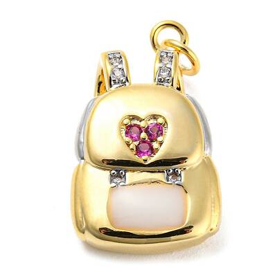 Rack Plating Brass Cubic Zirconia Pendants