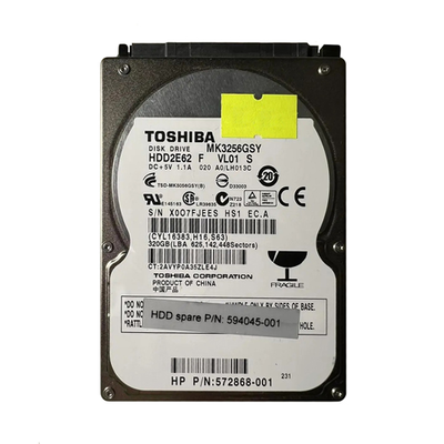 594045-001 HP 320GB 7200RPM SATA 3Gb/s 16MB Cache 2.5-inch Hard Drive