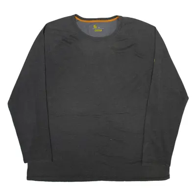 CARHARTT Mens T-Shirt Grey Long Sleeve 2XL