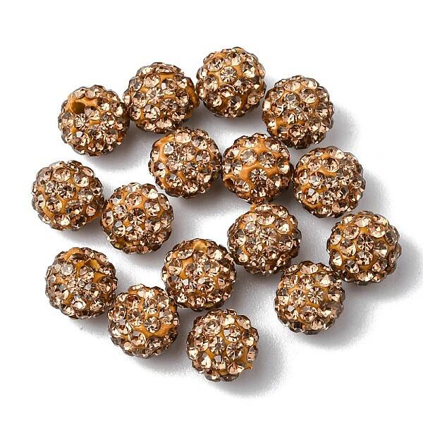 Polymer Clay Rhinestone Beads