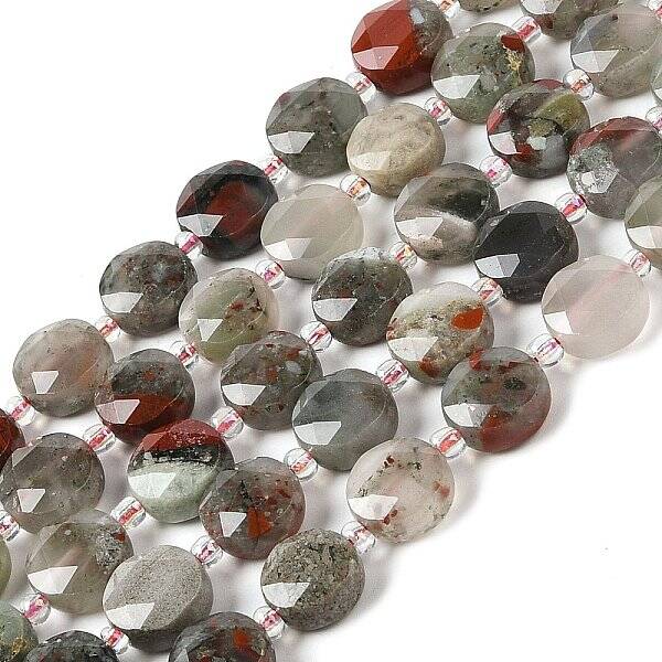 Natural Bloodstone Bead Strands