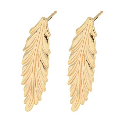 Brass Stud Earrings