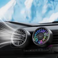 Car Air Fan, USB Mini Car Air Conditioning with 360-Degree Rotation, Strong Wind Power, Easy Clip Installation for Cars, RVs,...