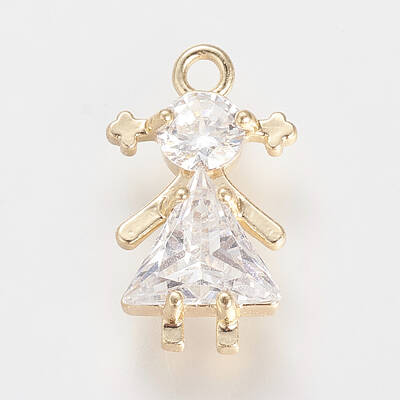 Brass Cubic Zirconia Pendants