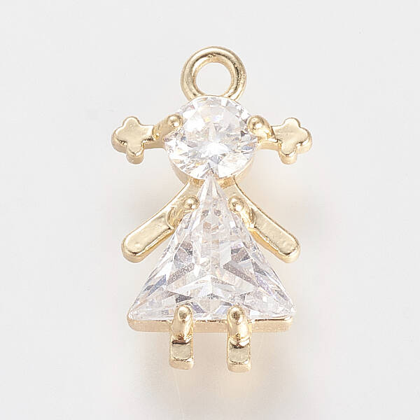 Brass Cubic Zirconia Pendants