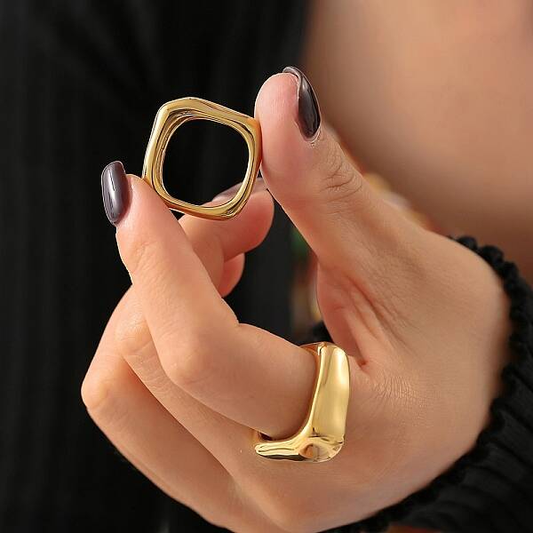 304 Stainless Steel Finger Rings for Women