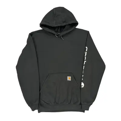 Loose Fit Carhartt Hoodie - Small Black Cotton Blend