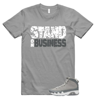 9 Cool Grey White 2025 T Shirt Match SOB, 9 Cool Grey outfit, men's clothing, Graphic Design, Menswear Top T-Shirt