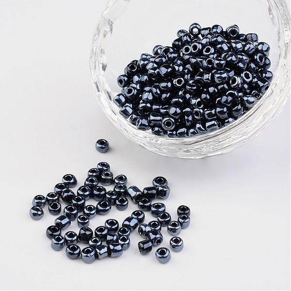 6/0 Opaque Colors Lustered Round Glass Seed Beads