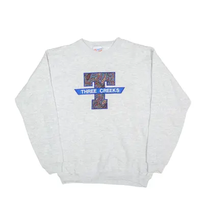 HANES Three Creaks Sweatshirt Grey Mens S