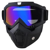 Full Face Mask, Anti-fog High Definition Goggles, Detachable & Adjustable Ski Mask, Comfortable Sponge Pad Protective Gear fo...