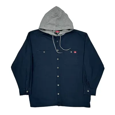Wrangler Overshirt - XL Navy Cotton Blend