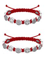 Adjustable Round Design String Bracelet, Summer Fashion Alloy Wrist Bracelet Set for Women & Men, Boho Style Hand Matching Je...