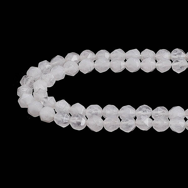 2 Strands Natural White Agate Beads Strands