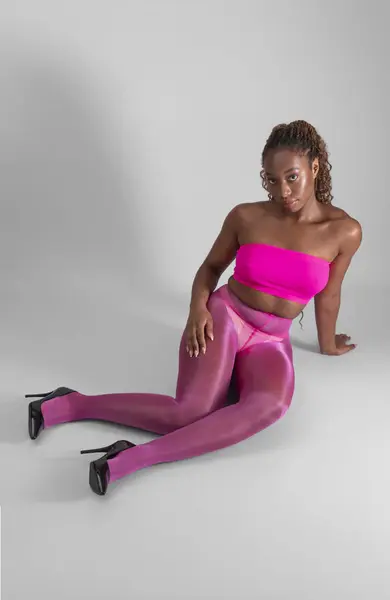 LECHERY® LUSTROUS SILKY SHINY 40 DENIER PANTYHOSE - PINK | Size: S/M | Color: PINK