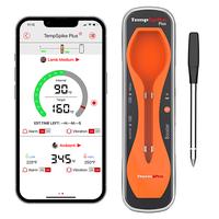 [Black Friday] TempSpike Portable Digital Meat Thermometer Bluetooth, App Control, Wireless, Steel Probe for Cooking, Gr