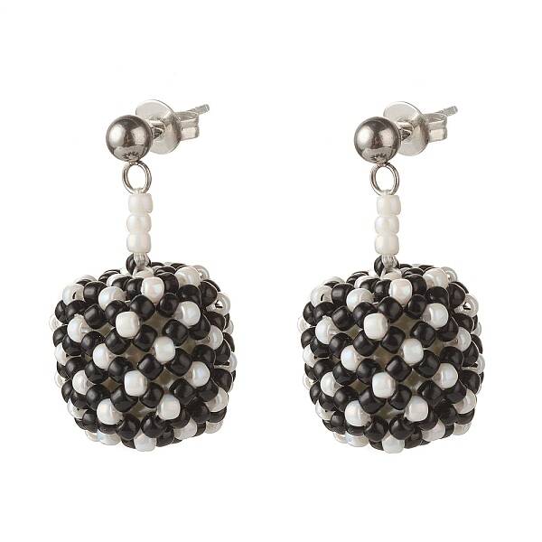 TOHO Japanese Seed Beads Dangle Stud Earrings