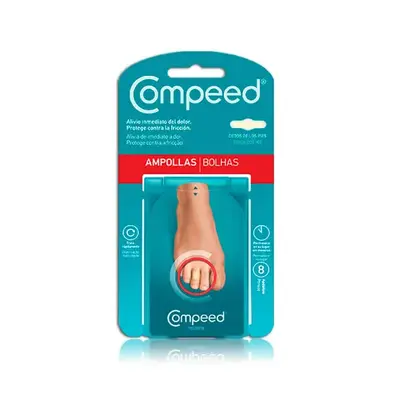 Cerotti Compeed per vesciche sulle dita dei piedi, 8 unitĂ