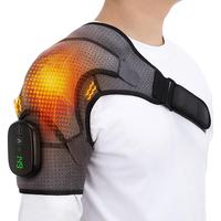 Rechargeable Electronic Shoulder Massager, 3-speed Heating Massage Shoulder Pad, Portable Shoulder Massage Equipment for Wome...