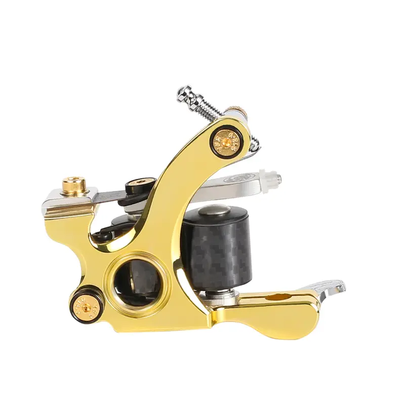 Previous Dragonhawk Coils Tattoo Machine 24K Gold Layer Frame 12 Wraps Shader for Pro Arist