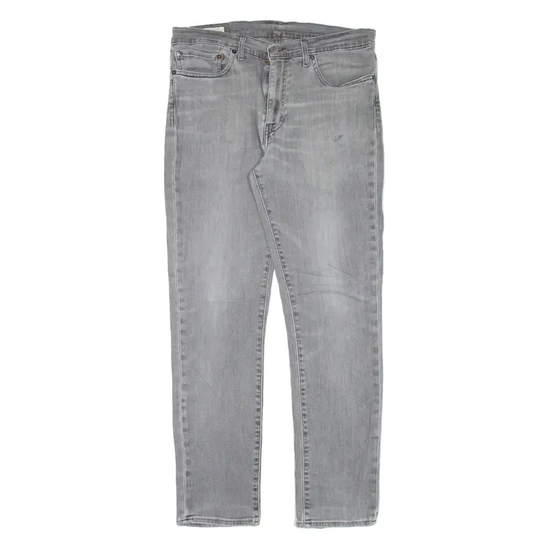 LEVI'S 511 BIG E Jeans Mens Grey Slim Straight W34 L30