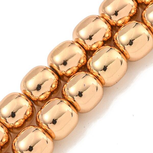 Electroplated Synthetic Non-magnetic Hematite Beads Strands