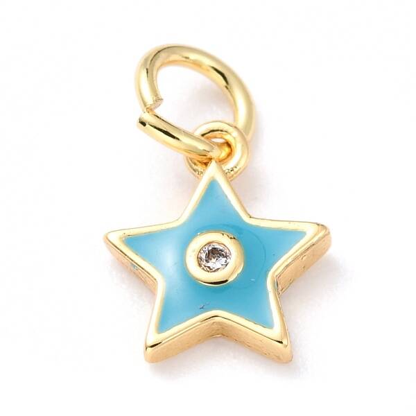 Brass Enamel Pendants