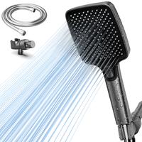 High Pressure Multi-Mode Handheld Showerhead - Anti-clogging nozzles, built-in power wash function for cleaning tubs, tiles a...