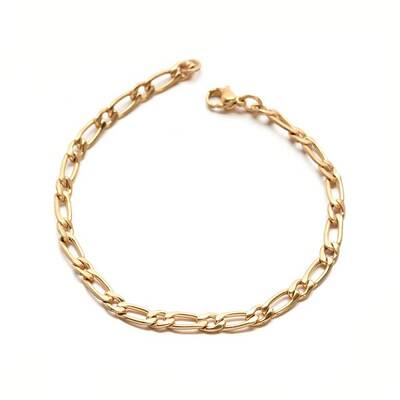 304 Stailess Steel Figaro Chain Bracelets