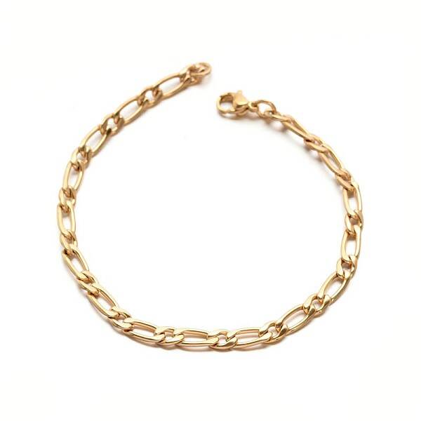 304 Stailess Steel Figaro Chain Bracelets